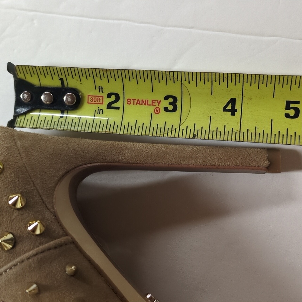 Sam Edelman Wally Tan Suede Studded Bootie Size 8 - Picture 7 of 11